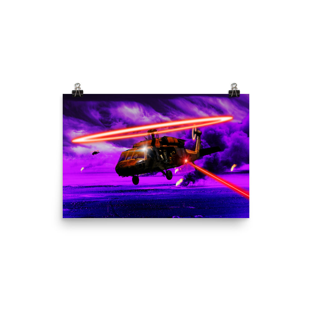 Gunship - Synthwave Art Print