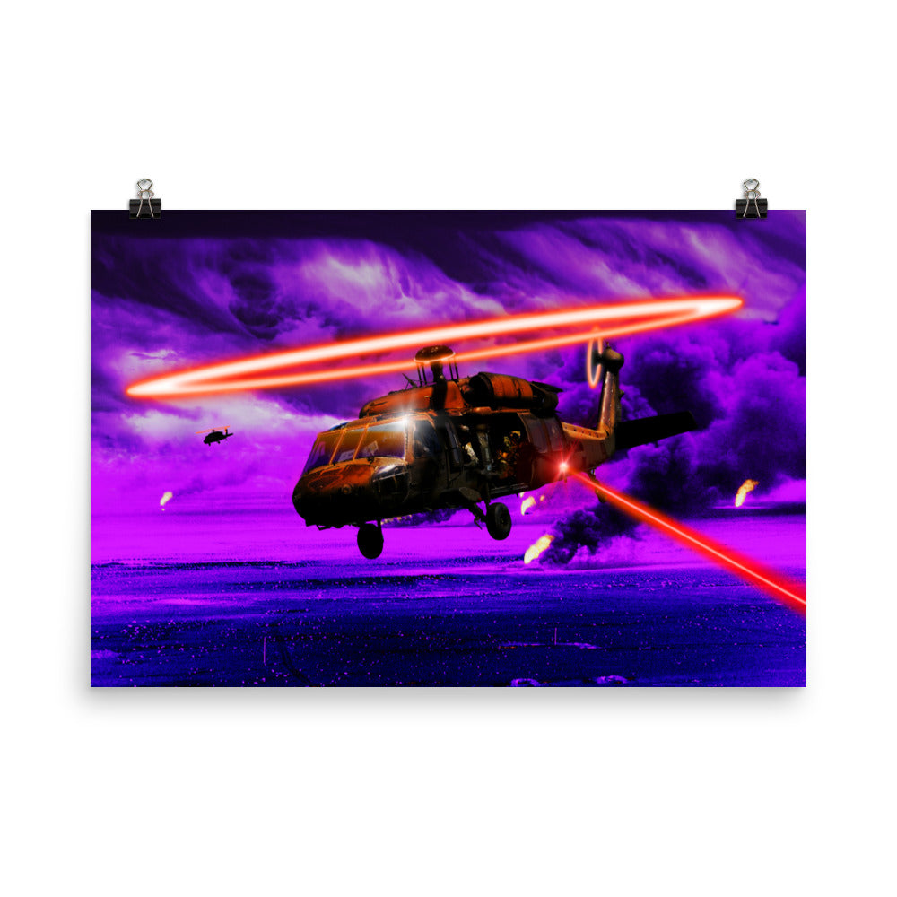 Gunship - Synthwave Art Print